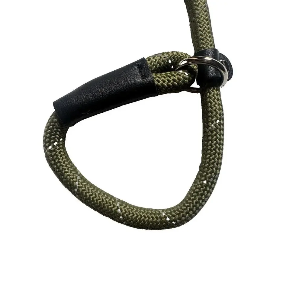 PUUFUU Reflective Slip Lead Dog Leash 6FT x 1/2” Green Heavy Duty Large Dogs